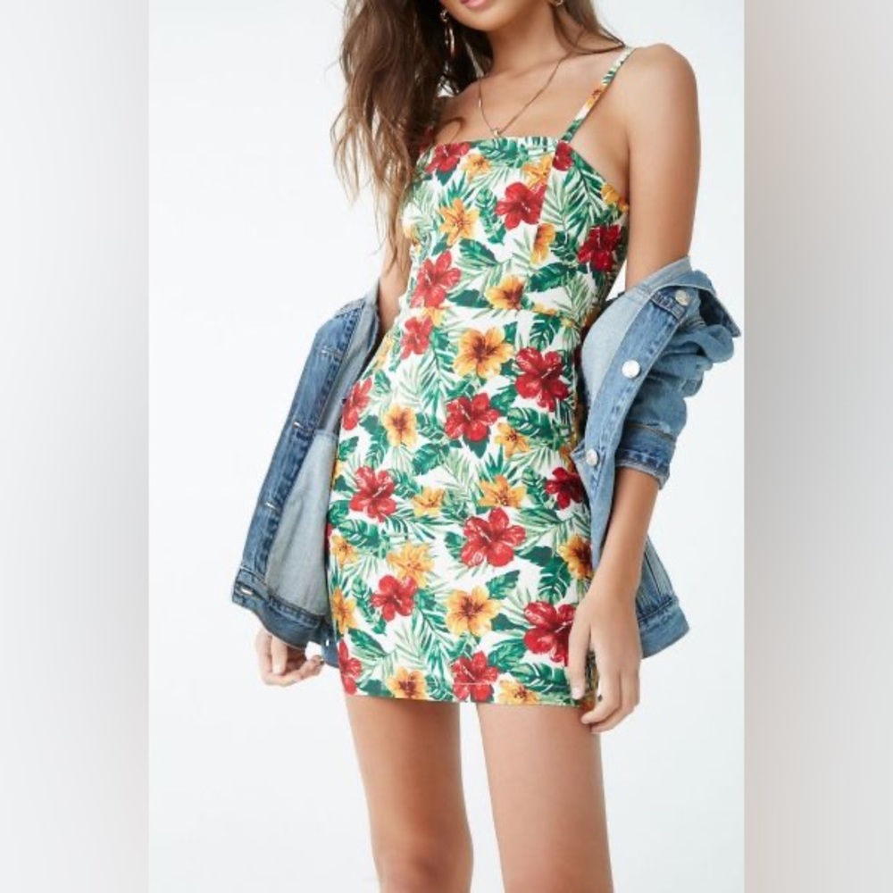 Forever 21 Hawaiian print mini dress brand new